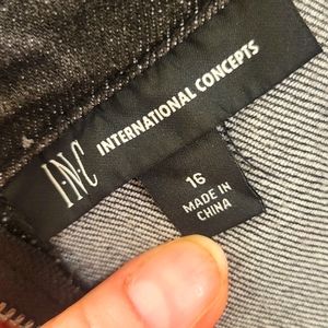 16, Black Jean, Adjustable Strap Dress